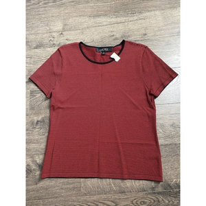 Womens NWT Kasper Stretchy short sleeve shirt size 4